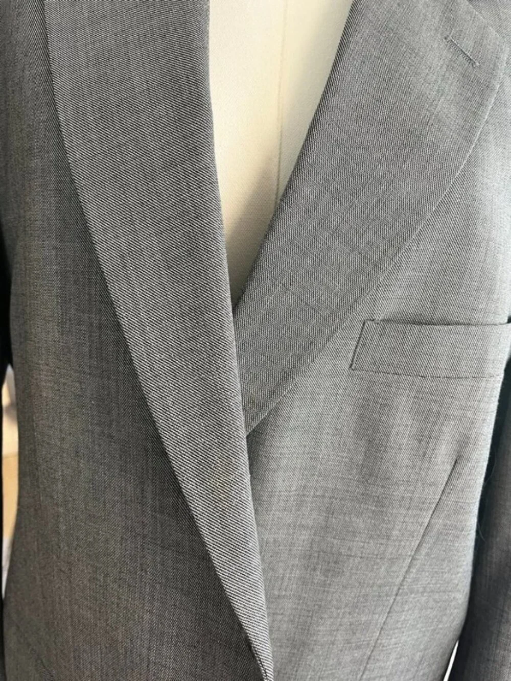 Vintage Bert Pulitzer Gray Wool Blend Sport Coat Blazer 42 Short